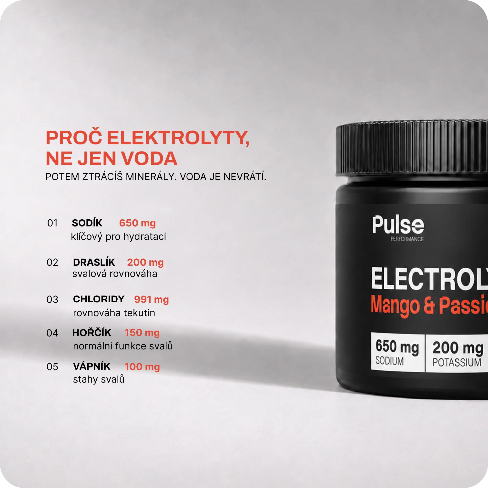 Pulse Performance Elektrolyty Mango Passion Fruit 220 g