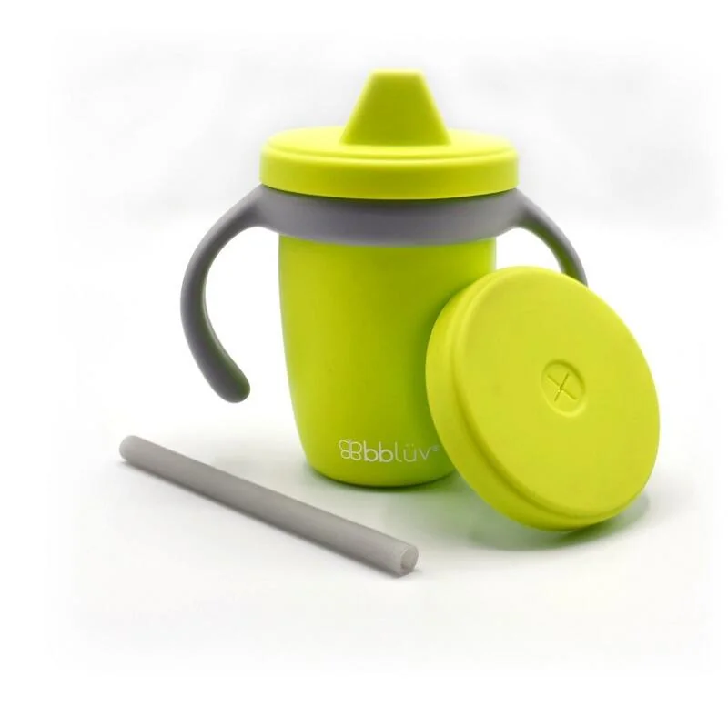 Bblüv silikonový hrníček Sippy Küp Lime