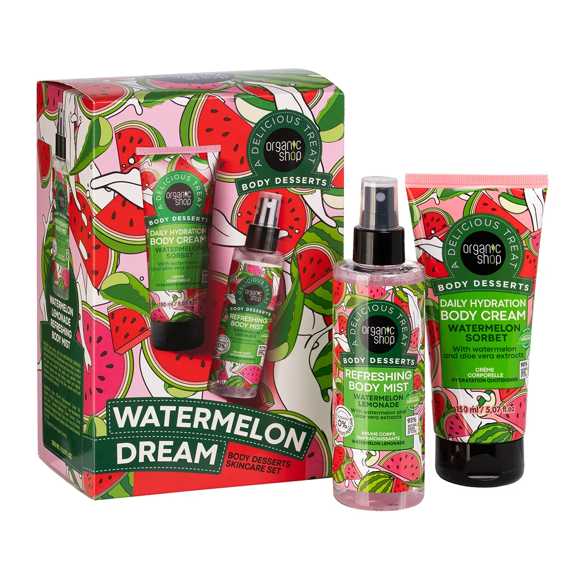 Organic Shop Watermelon Dream Body Desserts Skincare set 2 ks