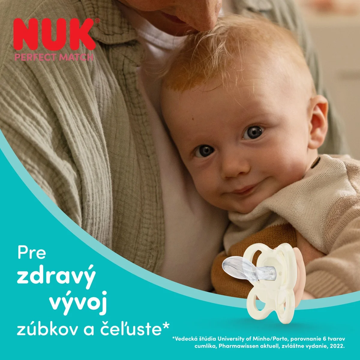 NUK Perfect Match Dárkový set 0–3m+ 3 ks rainbow