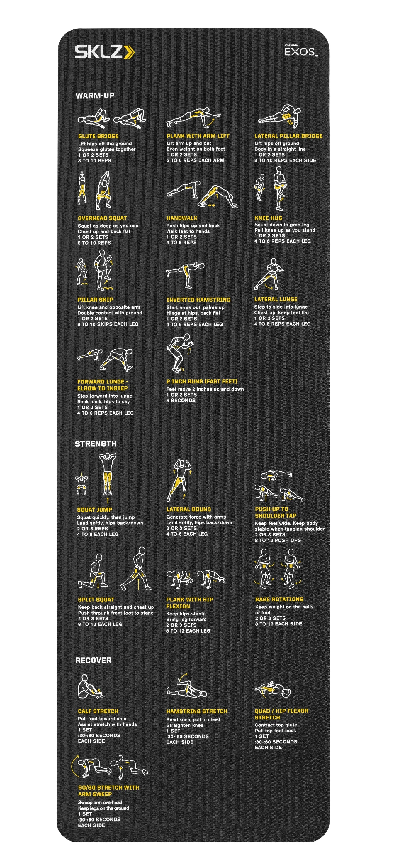 SKLZ Trainer Mat, cvičební podložka 183 cm x 61 cm x 0,5 cm