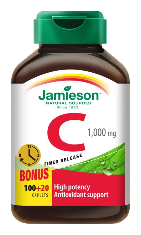 Jamieson Vitamin C s postupným uvolňováním 1000 mg 120 tablet