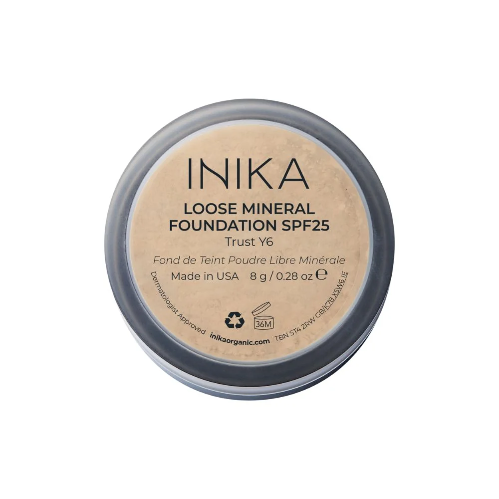 Inika Organic Přírodní sypký minerální pudrový make-up SPF25 Trust 8 g