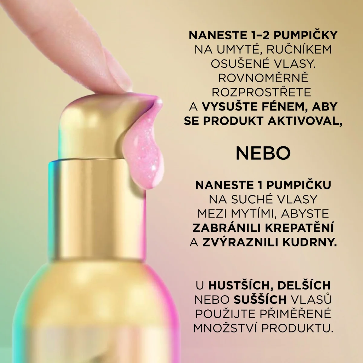 Pantene Pro-V Hydration Recharge Heat&Glow bezoplachový krém 135 ml