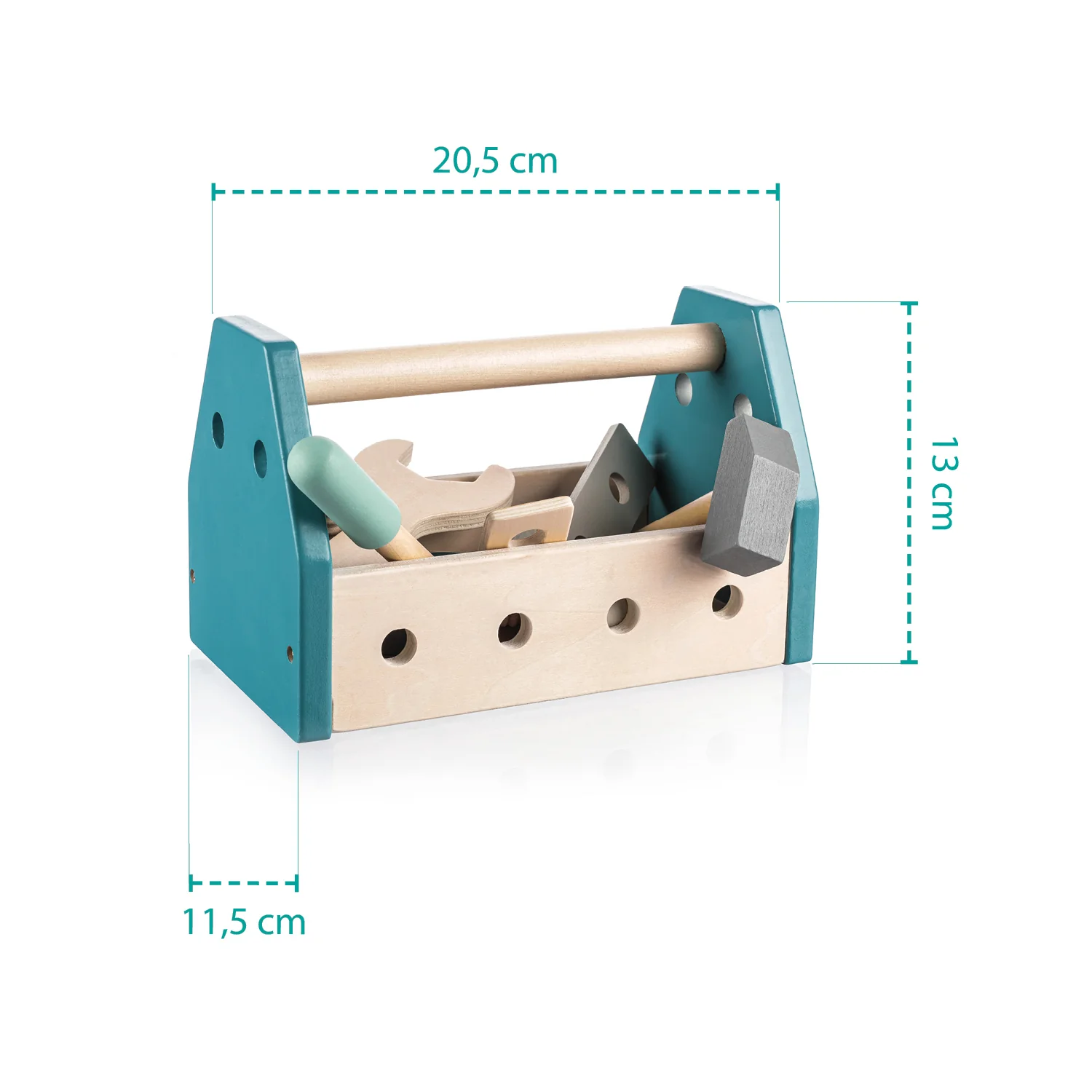 Zopa Dřevěná sada nářadí v boxu, Blue 1
