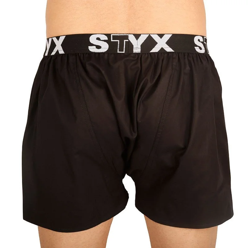 Styx Pánské trenky sportovní guma černé (B960) XXL