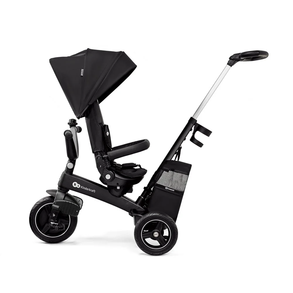 Kinderkraft select Tříkolka Easytwist Black, Premium 