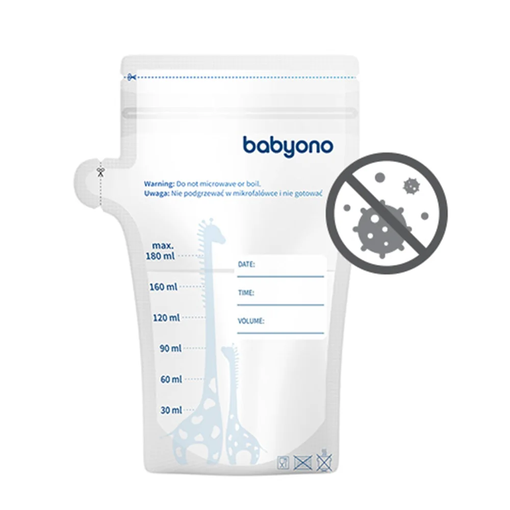Babyono Sáčky na mateřské mléko 180 ml 30 ks