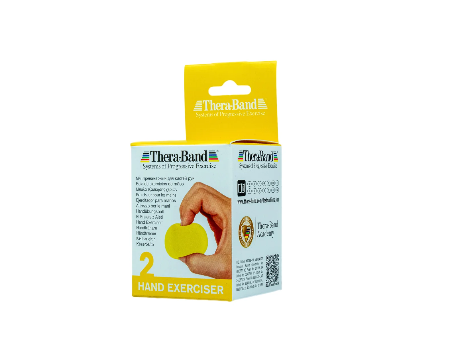 Thera-Band Hand Exerciser - posilovač rukou gelová kulička, žlutá - slabá
