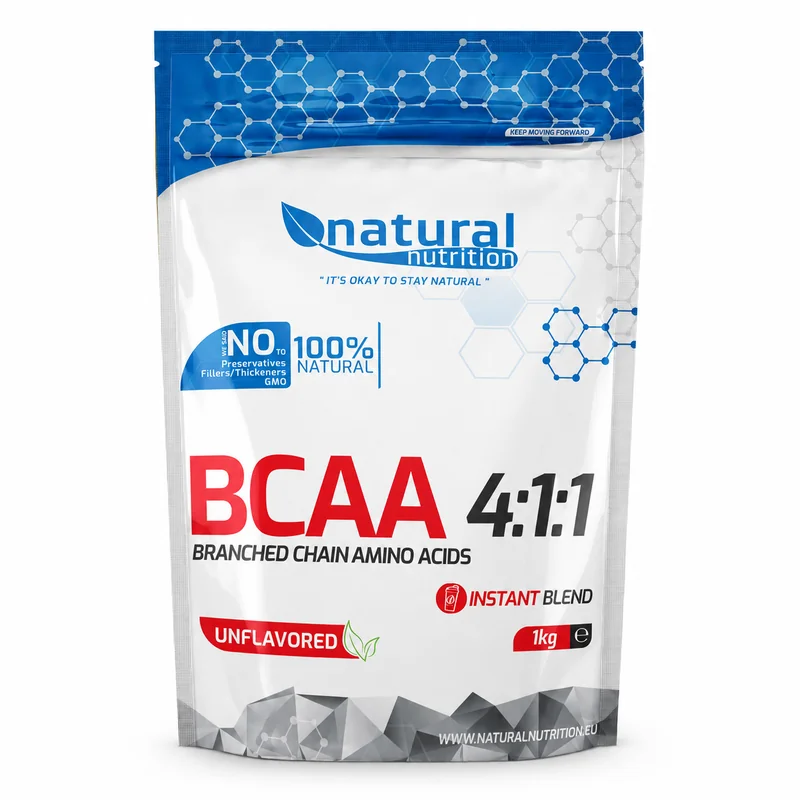 Natural Nutrition BCAA Instant 4:1:1 aminokyseliny Natural 1kg