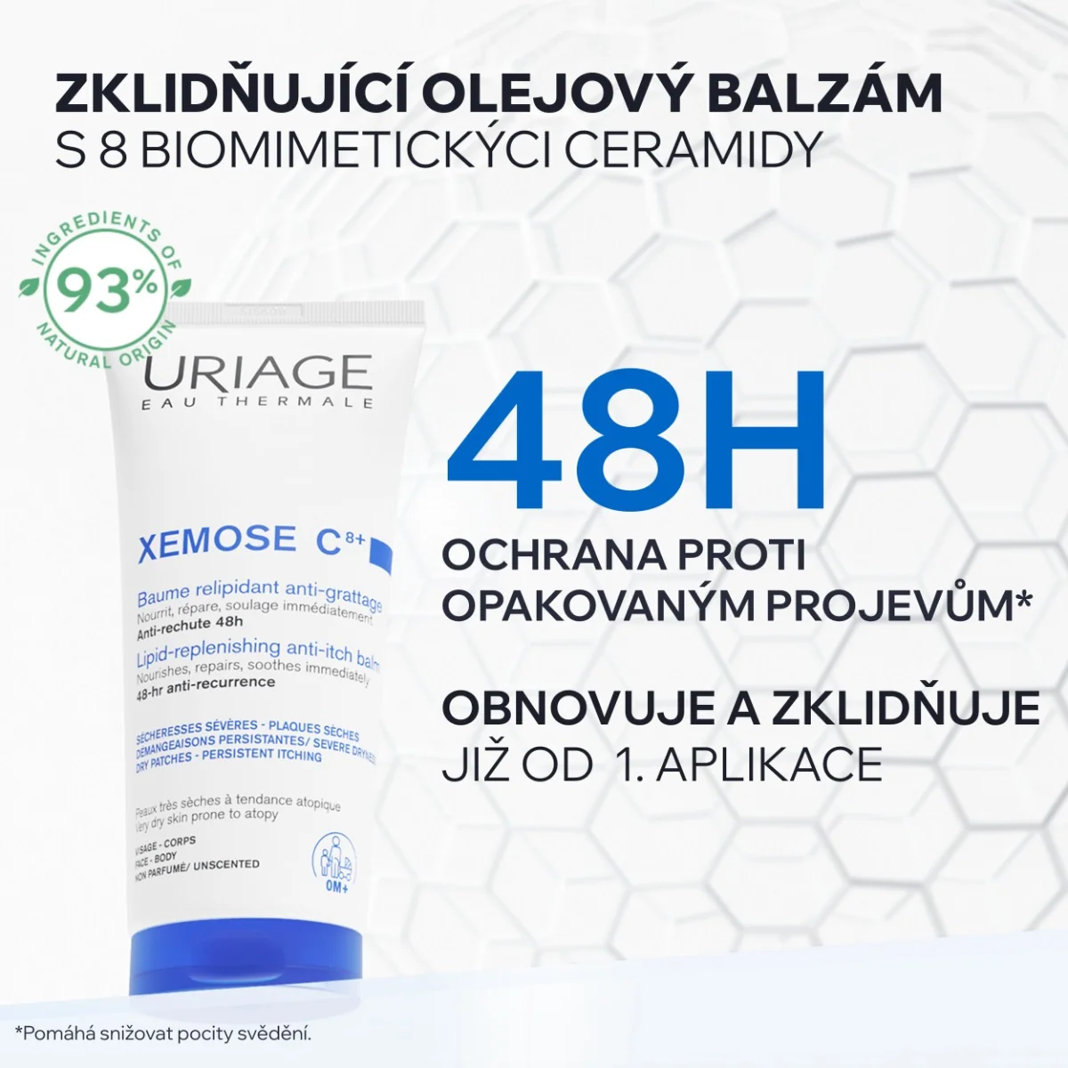 Uriage Xémose C8+ Zklidňující olejový balzám 200 ml