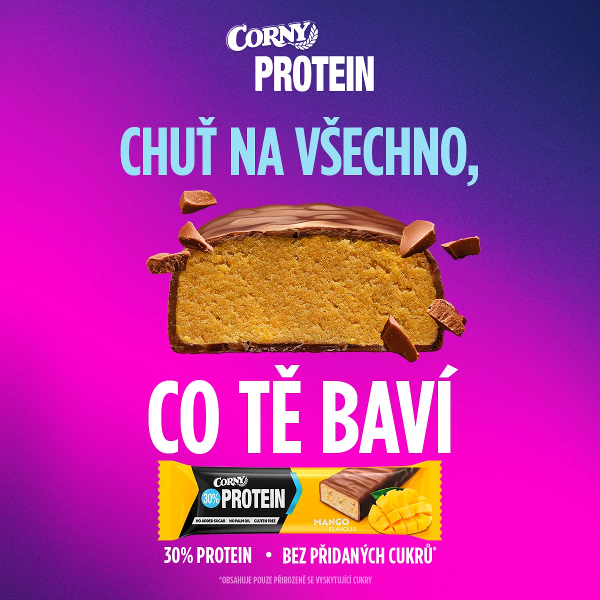 Corny Protein 30% mango 50 g
