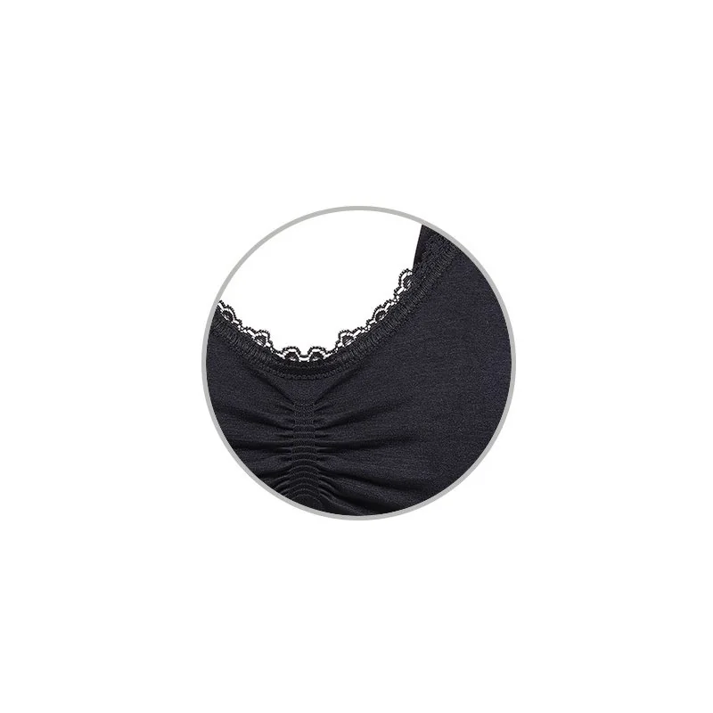 Babyono Kojící podprsenka s krajkou, černá, E80-85 cm