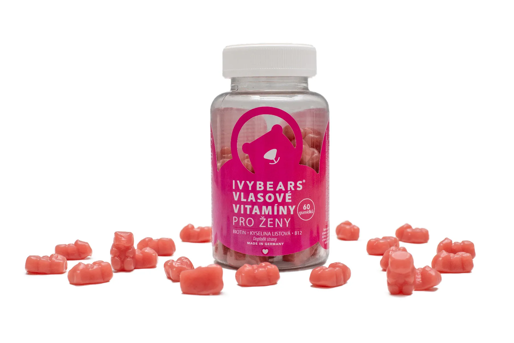 IvyBears Vlasové vitamíny pro ženy želé medvědi 60 ks