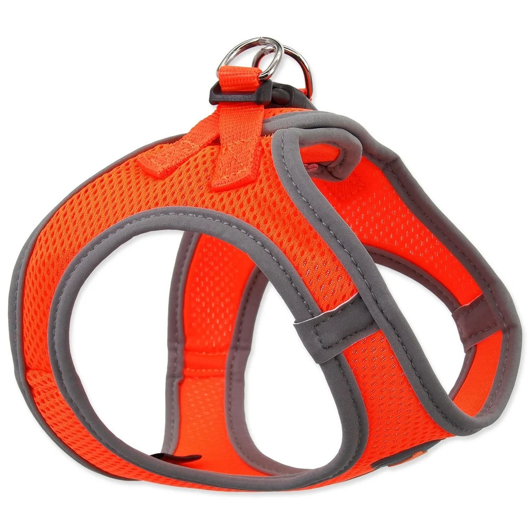 Dog Fantasy Postroj Puppy XL oranžový 53-58cm