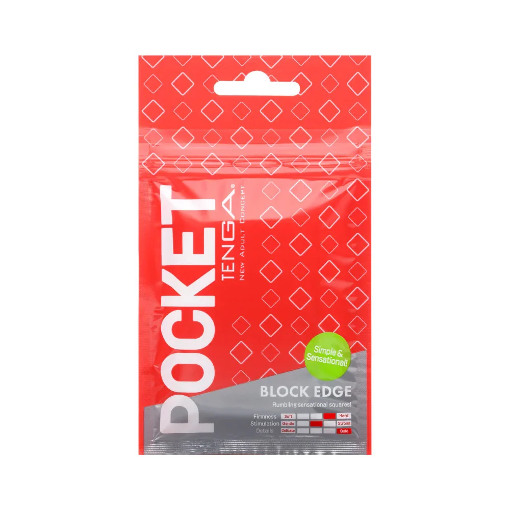 TENGA Jednorázový masturbátor Pocket( (7 cm), červený