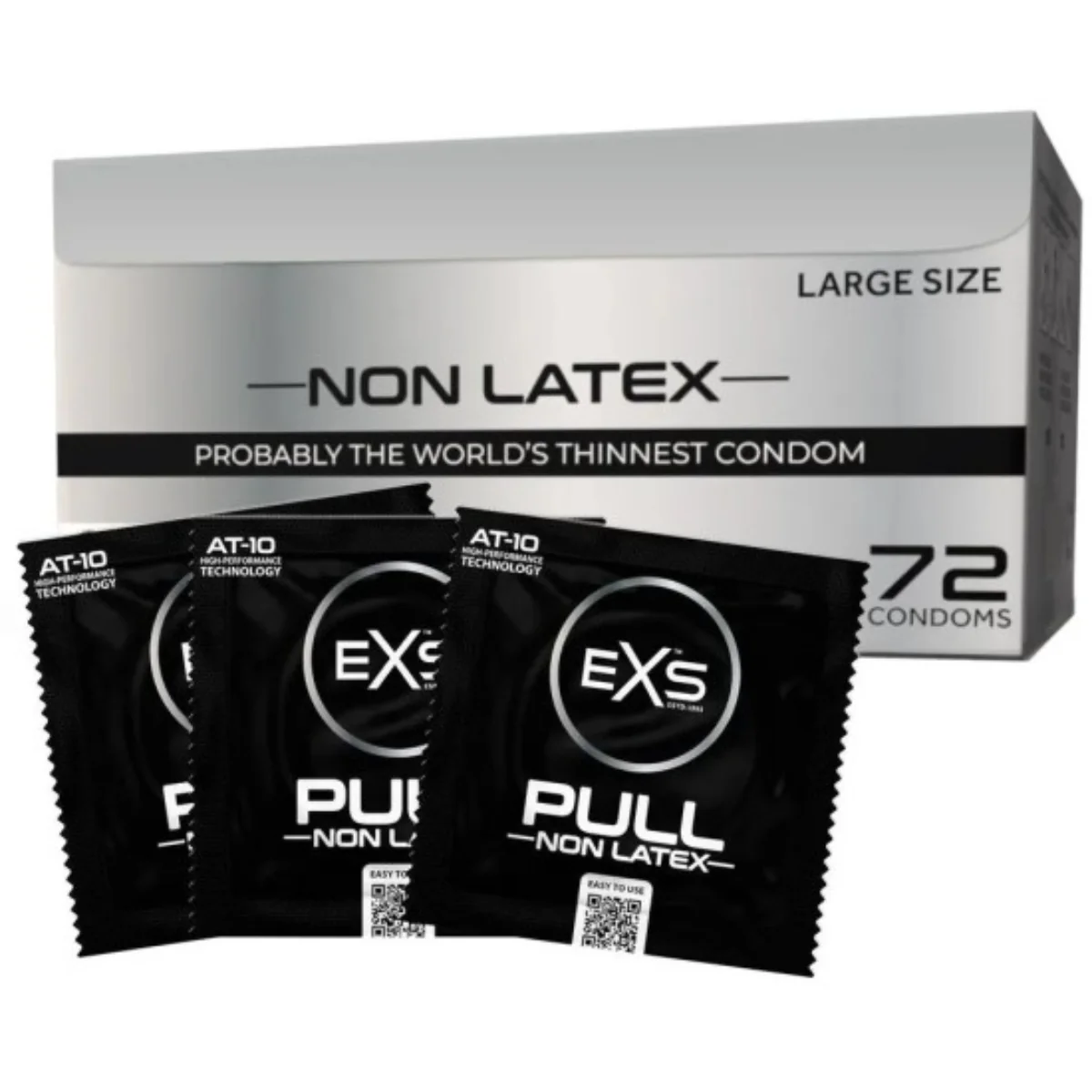 EXS Pull Large, bezlatexové kondomy 72 ks