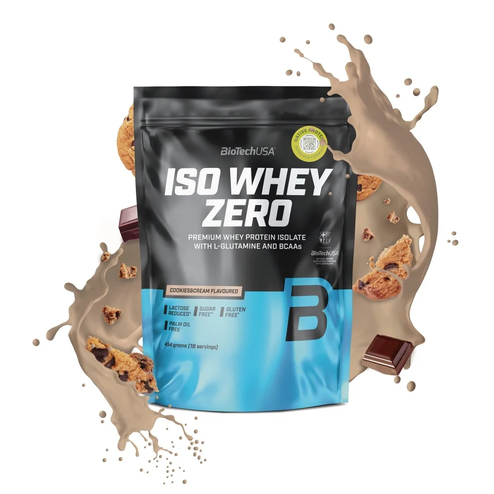 BioTech USA Iso Whey Zero Cookies & Cream 454 g