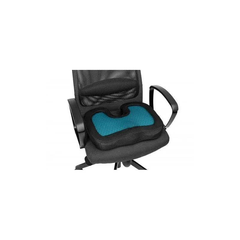 TIMAGO Ortopedický sedák z paměťové pěny COOLING s chladícím gelem 47 x 37 x 8 cm