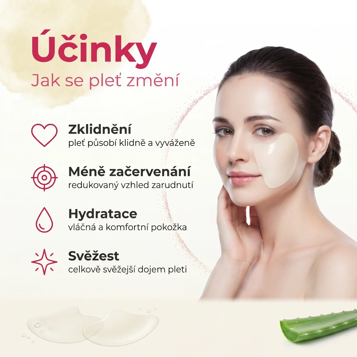 Wooshin Labottach Hydrogelové náplasti na zarudlou pokožku 2 páry