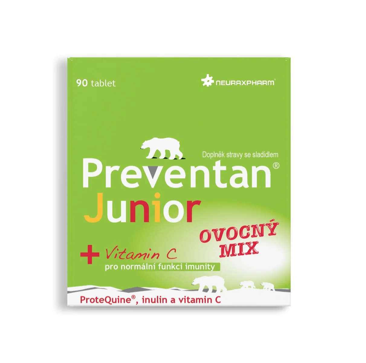 Preventan Junior ovocný mix 90 tablet