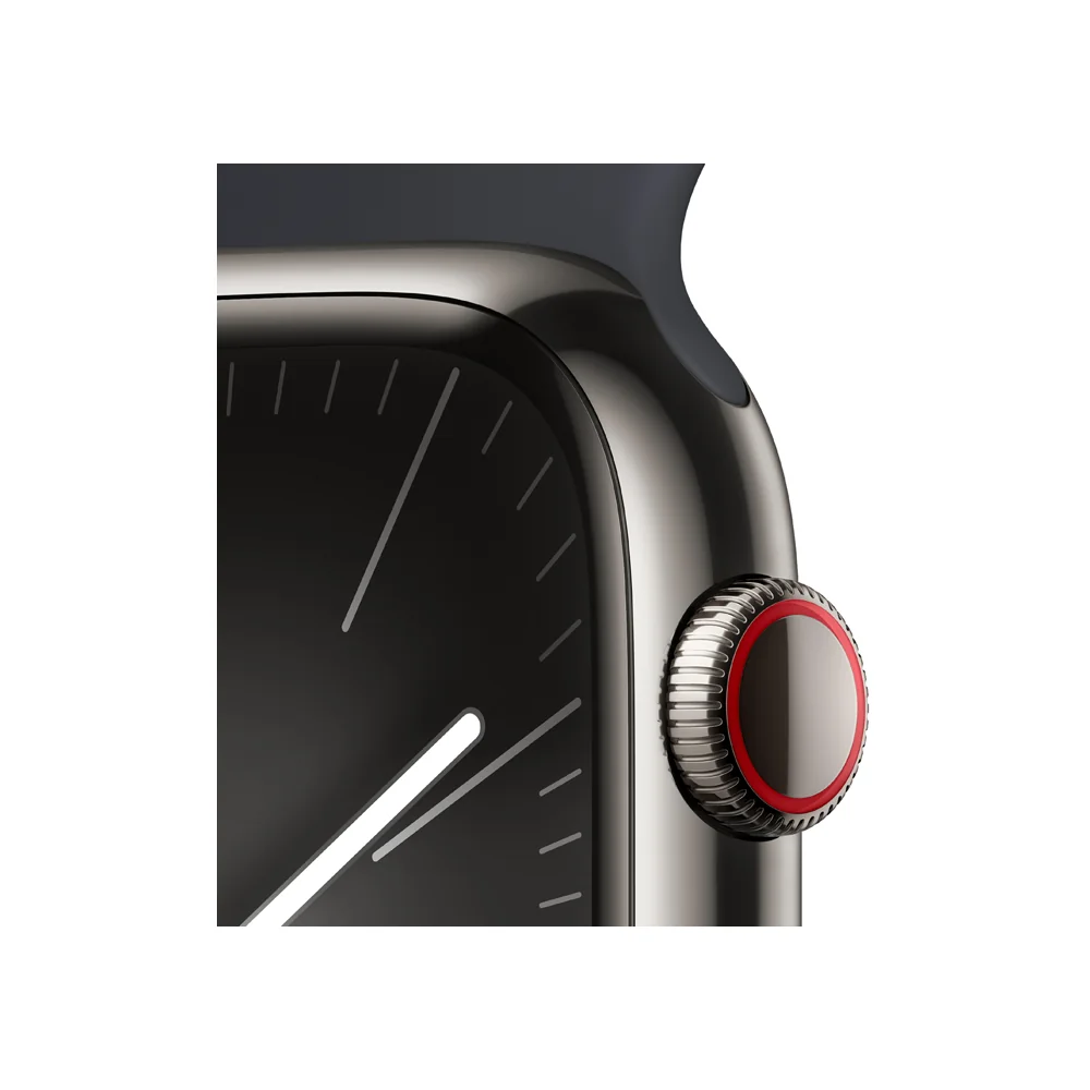 Apple Watch S9 Cellular 45 mm sport band M/L smart hodinky Graphite/Midnight