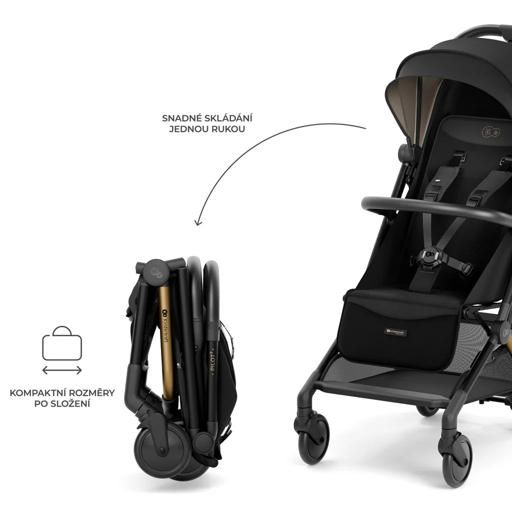Kinderkraft select Kočárek sportovní Pilot 2 Black
