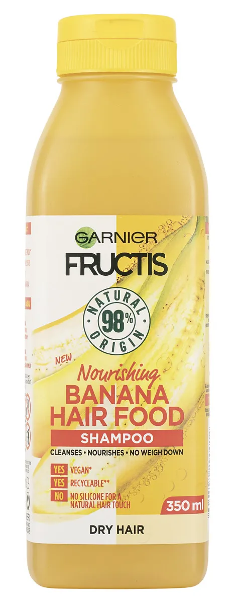 Garnier Fructis Hair Food Banana vyživující šampon pro suché vlasy 350 ml