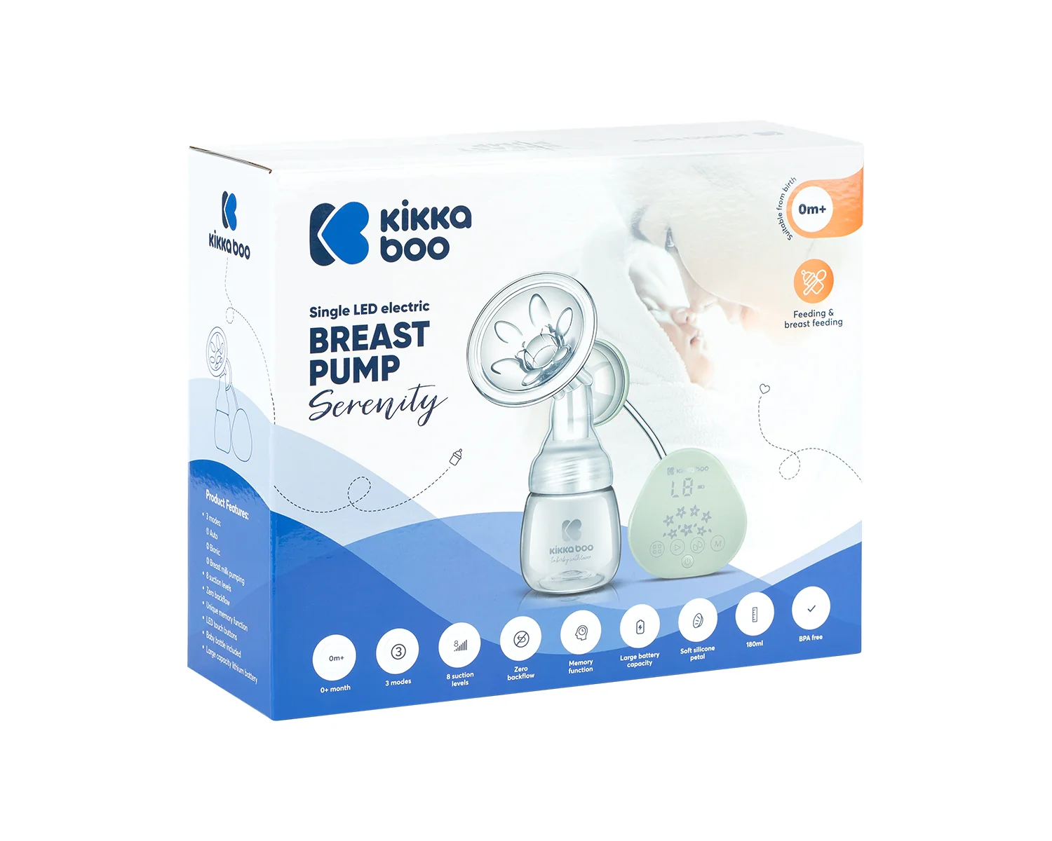 KikkaBoo Elektrická odsávačka Serenity