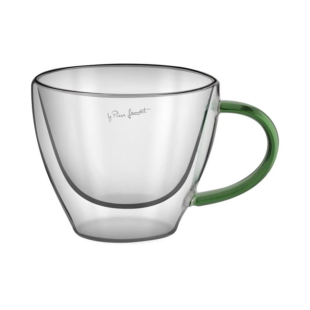 LAMART LT9115 Vaso sklenice cappuccino 190 ml 2 ks zelené