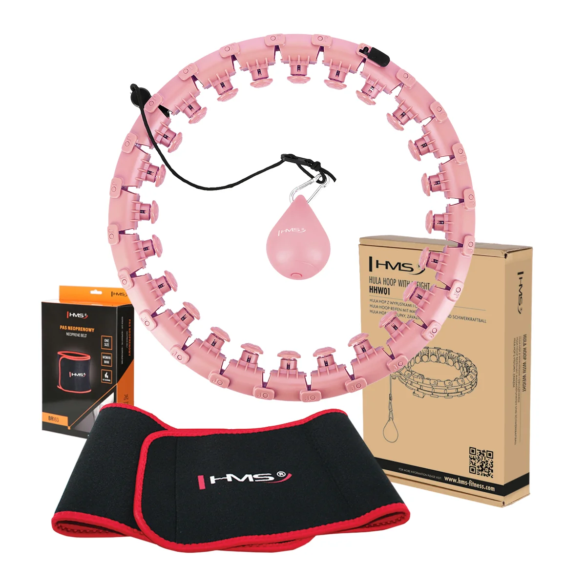 HMS Sada masážní hula hoop HHW01 a zeštíhlujícího pásu