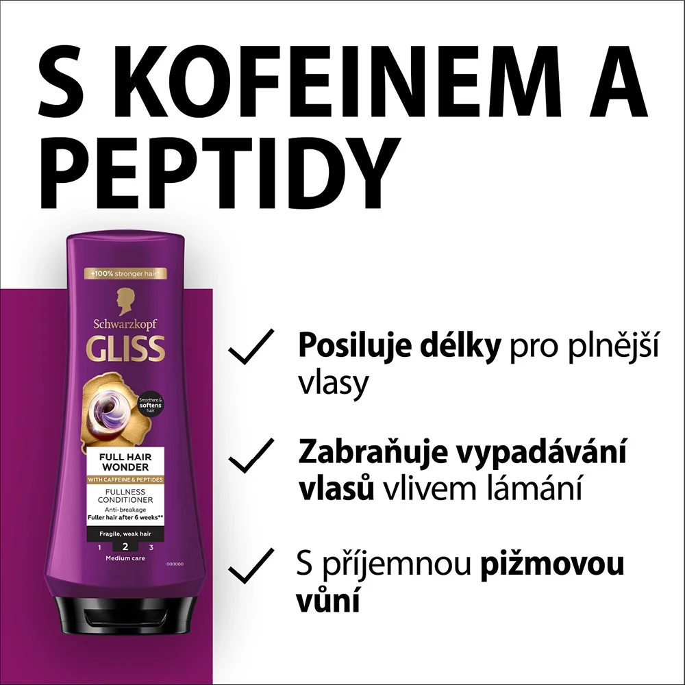 Gliss Full Hair Wonder regenerační balzám 200 ml