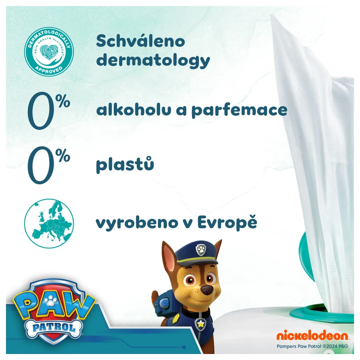 Pampers Harmonie Aqua vlhčené ubrousky 15x48 ks