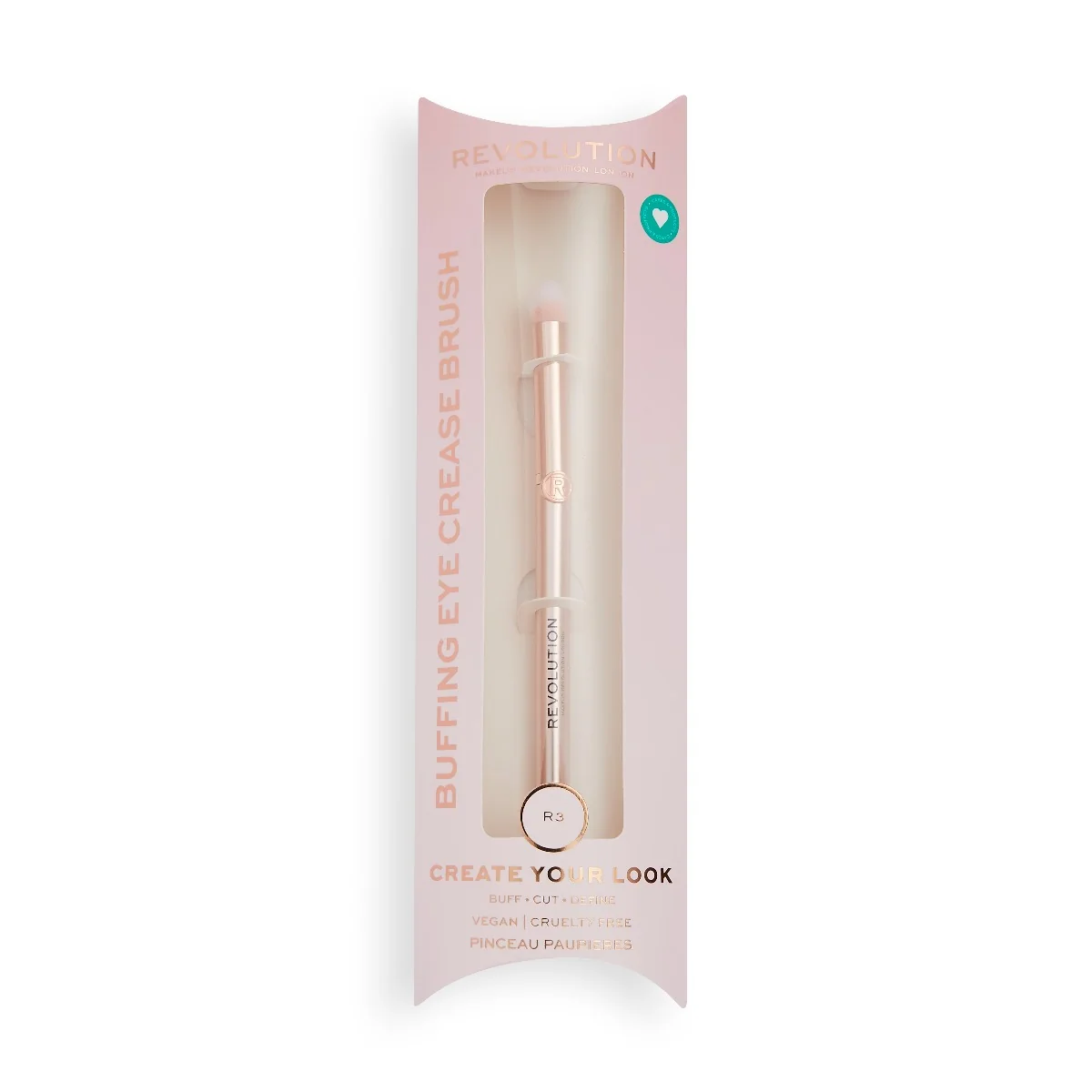 Makeup Revolution Create Buffing R3 štětec na oči 1 ks