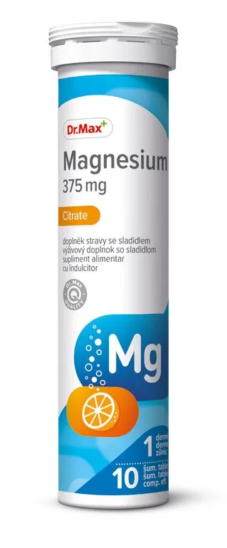Dr.Max Magnesium Citrate 375 mg 2x10 šumivých tablet