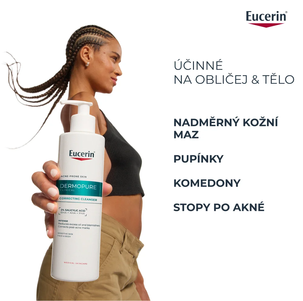 Eucerin DermoPure Clinical Exfoliační čisticí gel 400 ml