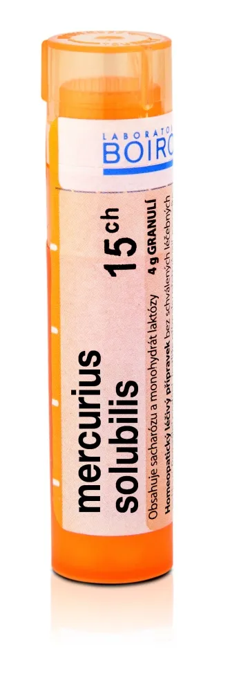 Boiron MERCURIUS SOLUBILIS CH15 granule 4 g