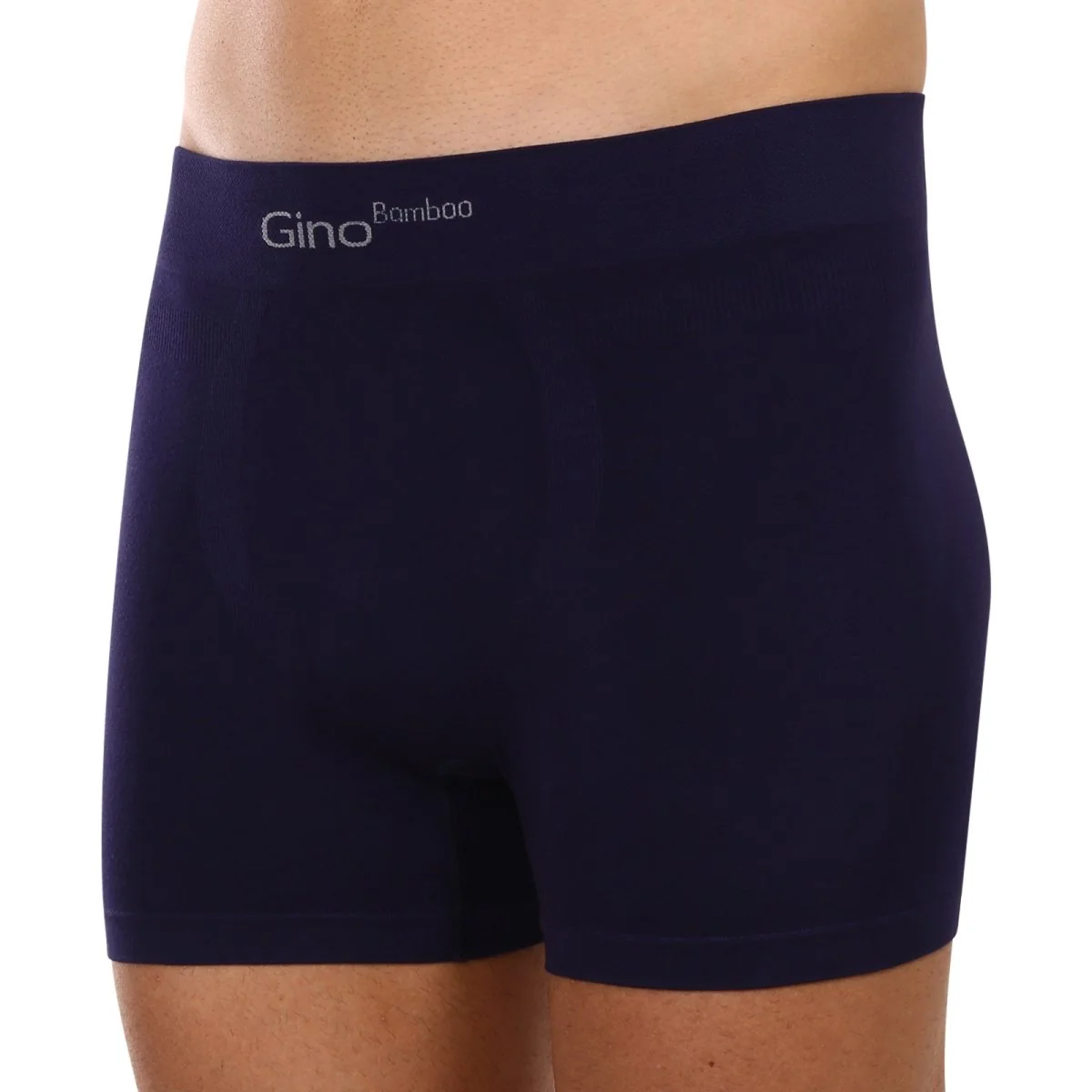 Gino Pánské boxerky bezešvé bambusové modré (54004) XL