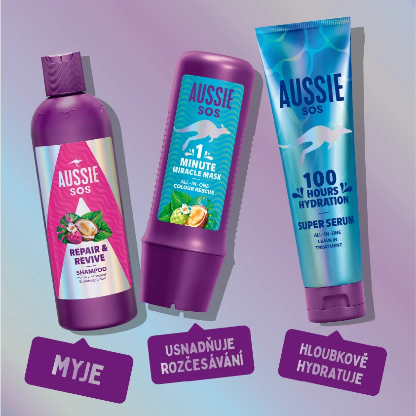 Aussie SOS 1 Minute Miracle Colour maska 250 ml
