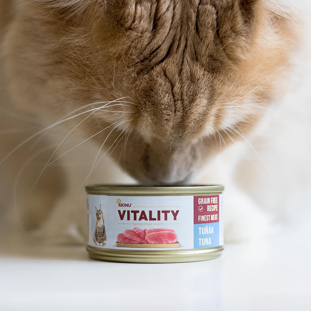 Akinu VITALITY Tuňák konzerva pro kočky 18 x 70 g