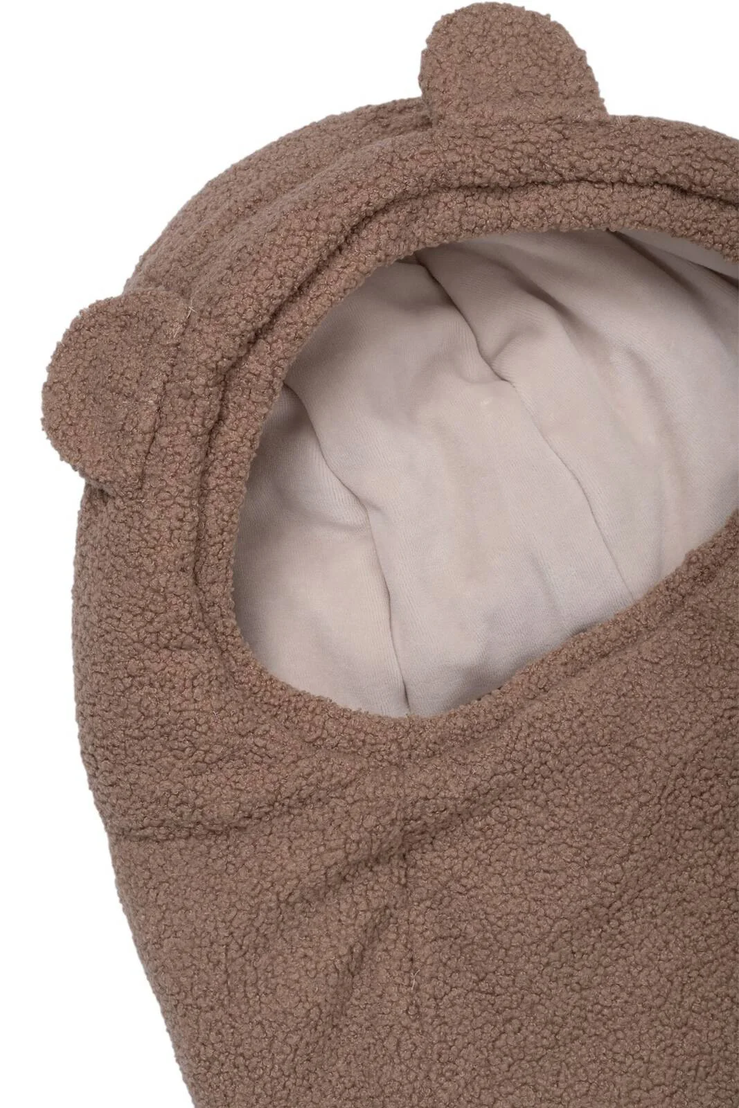 Baby Nellys Teploučky fusak Beránek exclusiv, 85x50cm - hnědý