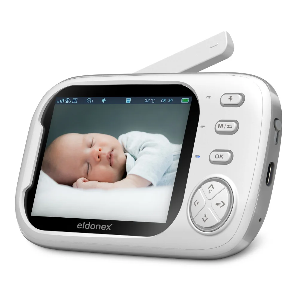 Eldonex BabyCheck dětská video chůvička bílá