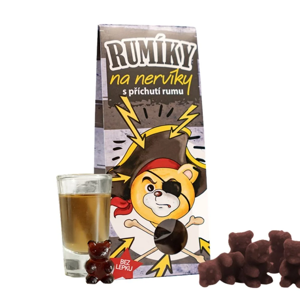 LIPOO Čajoví medvídci Rumíky na nervíky s příchutí rumu 50 g