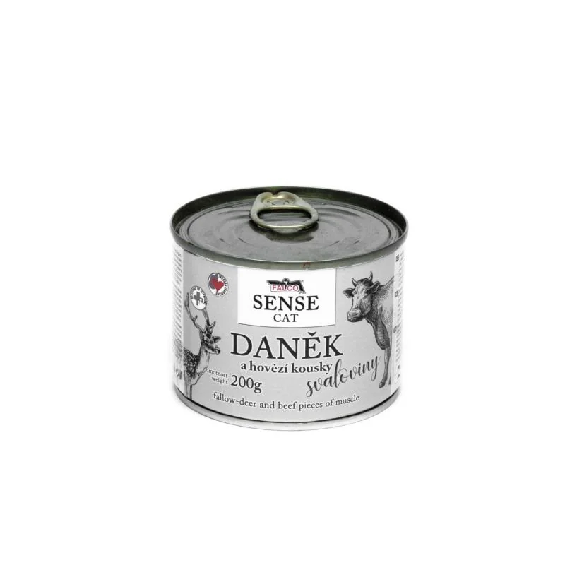 Sokol Falco SENSE CAT daněk a hovězí 200g