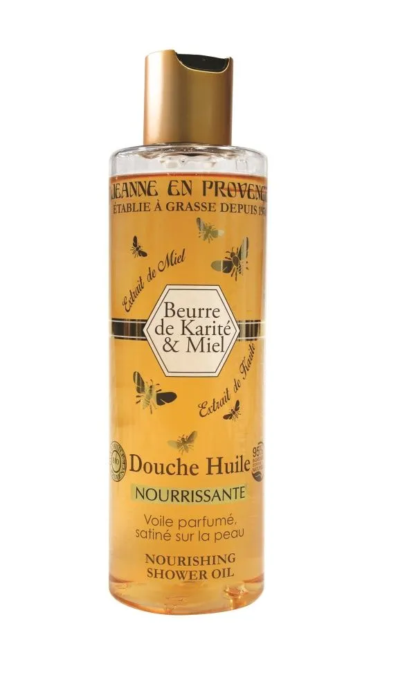Jeanne en Provence Výživný sprchový olej Bambucké máslo a med 250 ml