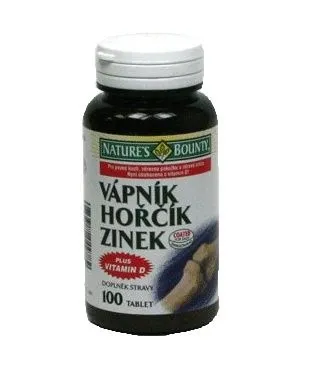 Natures bounty Vápník Hořčík Zinek + vitamin D 100 tablet