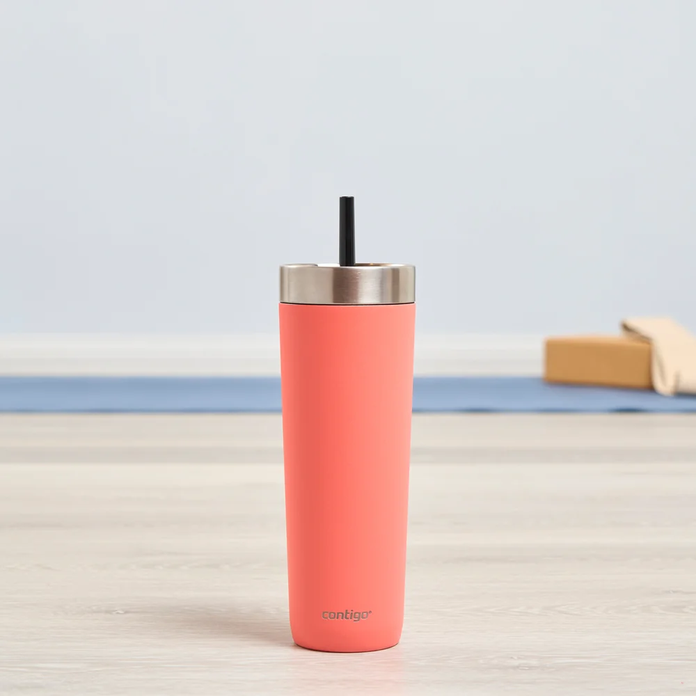 Contigo Láhev na pití Luxe Spillproof Tumb 720 ml korálová