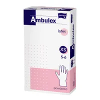 Ambulex Rukavice latexové jemně pudrované vel. XS