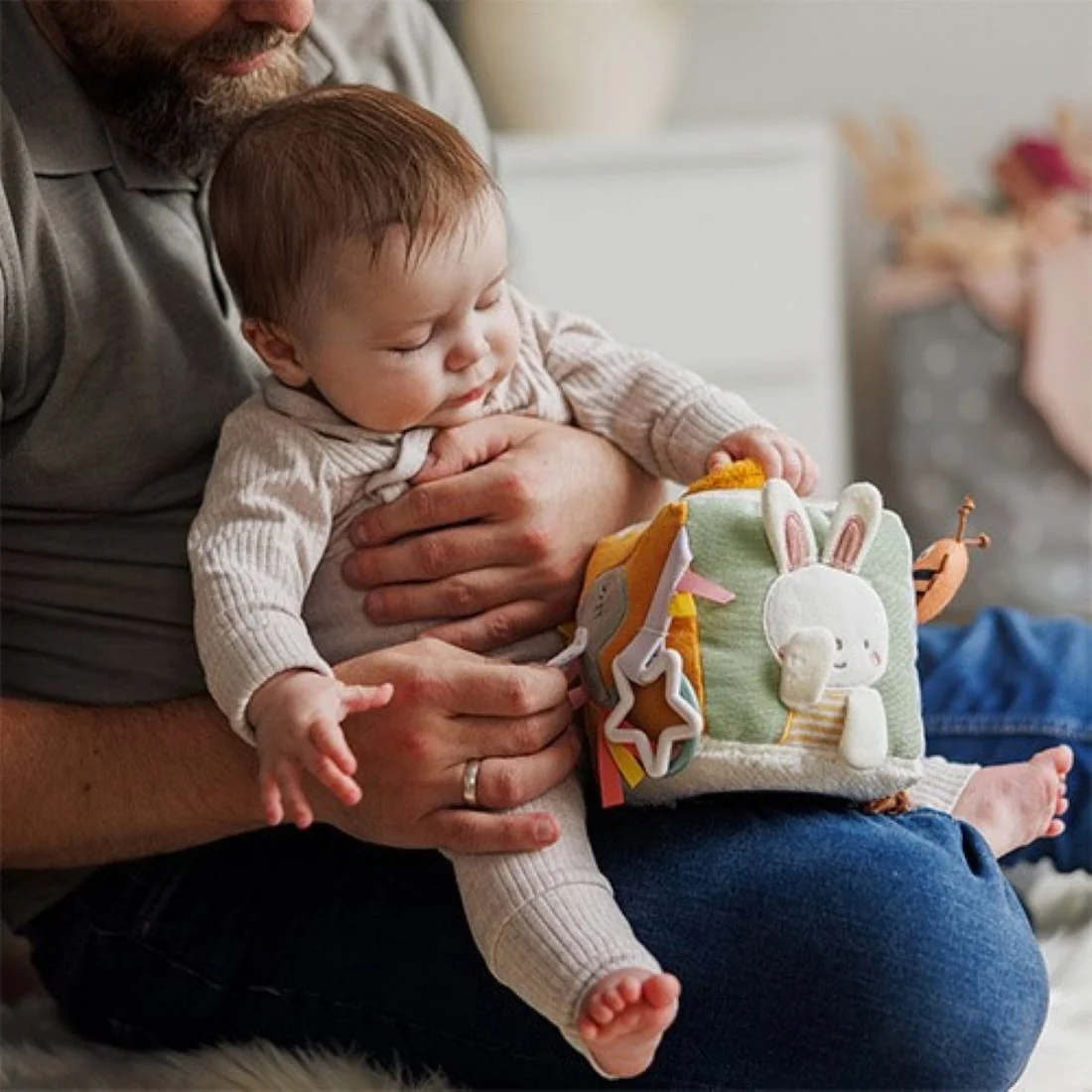 Babyono Interaktivní kostka Nature, zábava pro miminko