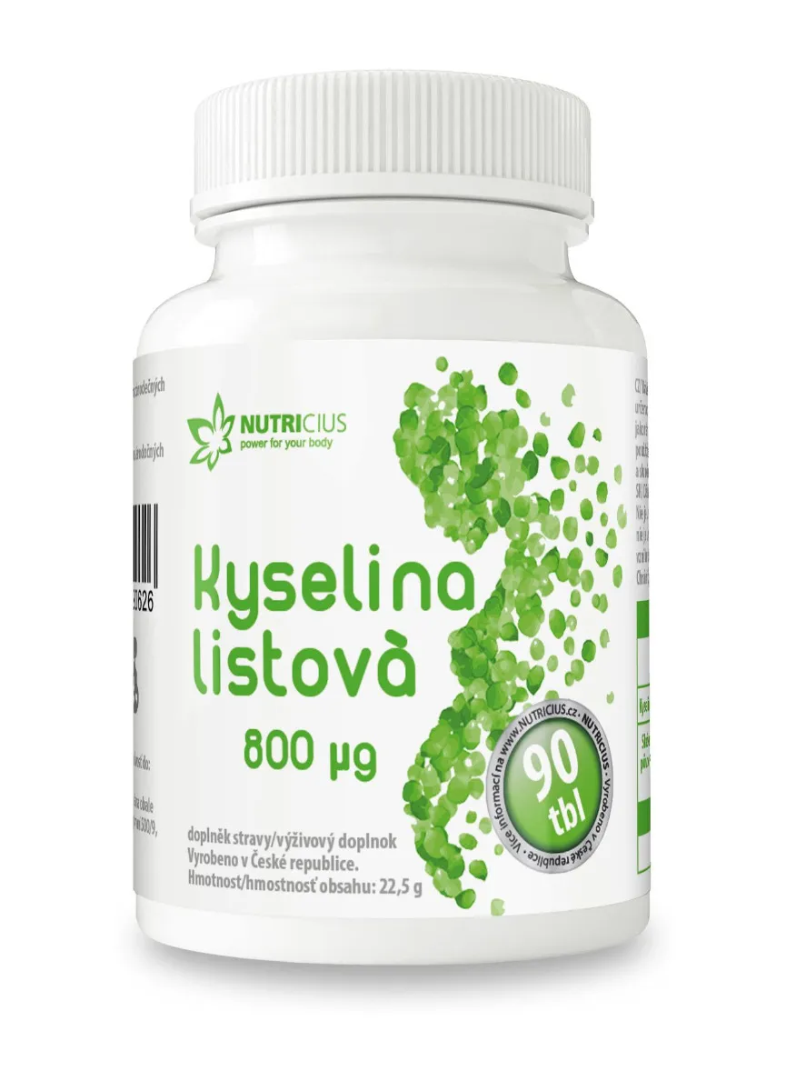 Nutricius Kyselina listová 800 µg